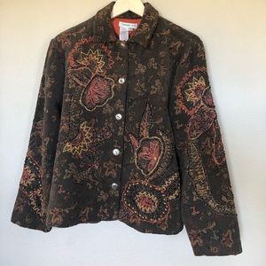 Floral Embroidered Jacket